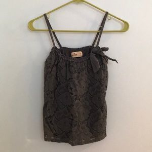 Dark grey dressy tank top